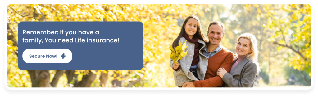 family of three with happy faces