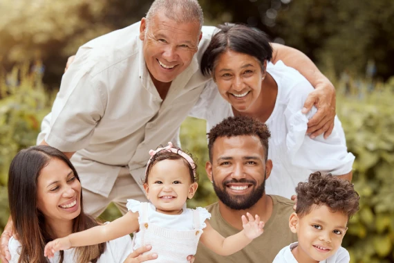 family image with grand parents
